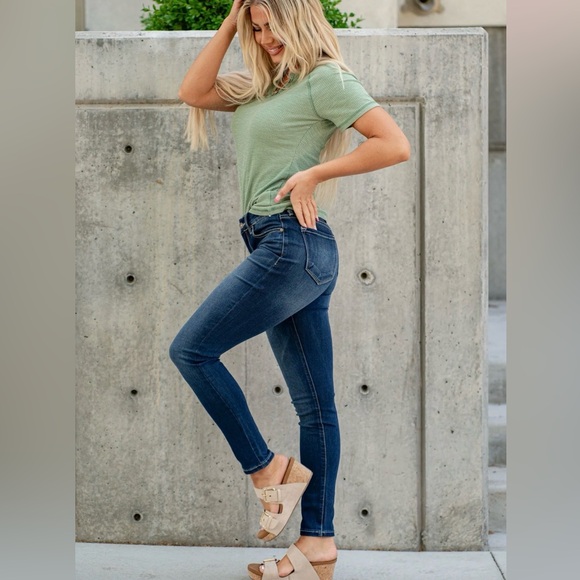 KanCan Dark Blue Skinny Jeans Stretchy Size XL - Picture 2 of 9